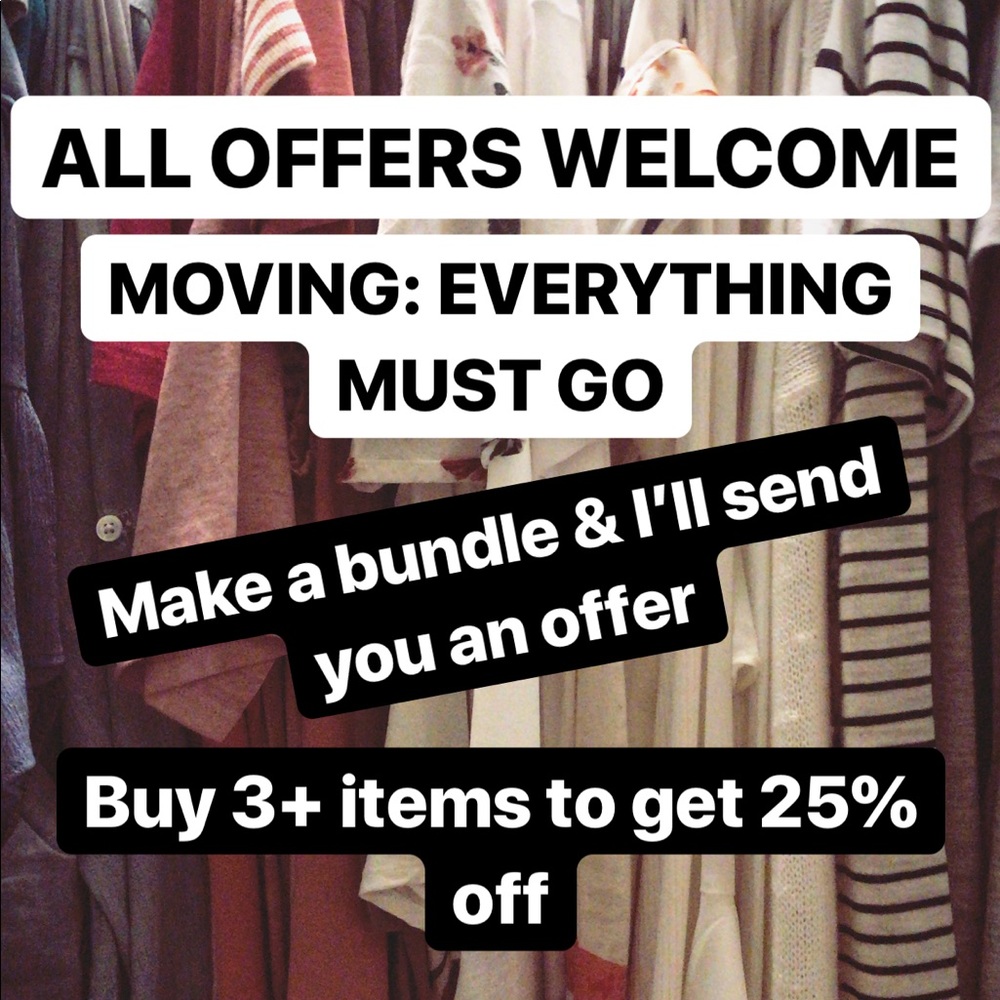 CLOSET CLOSING: ALL OFFERS WELCOME